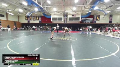 184 lbs Cons. Round 2 - Feroze Azimy, Chabot College vs Francisco Espinoza, Chabot College