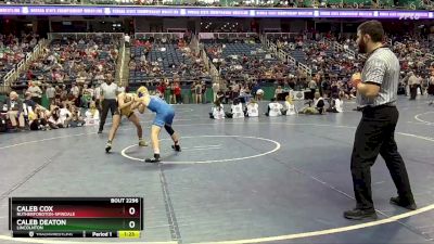 2A 150 lbs Semifinal - Caleb Deaton, Lincolnton vs Caleb Cox, Rutherfordton-Spindale