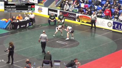 132 lbs Consi Of 32 #1 - Jack Brest, Laurel vs Tyler Coad, Notre Dame Green Pond