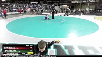 71 lbs Champ. Round 1 - Cash Serrano, Lake Stevens Wrestling Club vs Cruz Herman, Mat Demon Wrestling Club