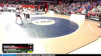 3A 285 lbs Champ. Round 1 - Nick Kavooras, New Lenox (Lincoln-Way West) vs Harley Stary, Hoffman Estates (Conant)