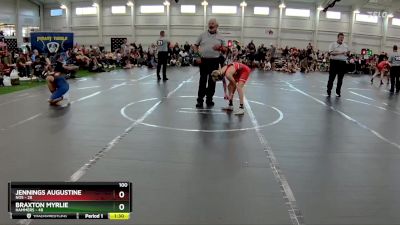 100 lbs Round 1 (6 Team) - Jennings Augustine, NOS vs Braxton Myrlie, Hammers