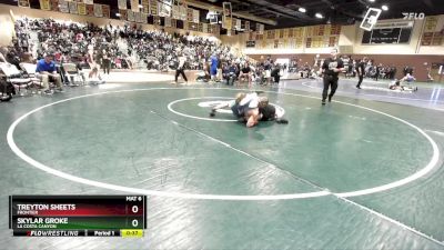 150 lbs Cons. Round 2 - Skylar Groke, La Costa Canyon vs Treyton Sheets, Frontier