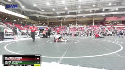 90 lbs 3rd Place Match - Braxton Barnes, Kansas Thunderstruck vs Drake Gonzales, Steel City Reloaded