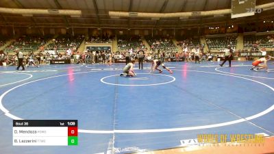 108 lbs Round Of 32 - Dominic Mendoza, Pomona Elite vs Bradley Lazzerini, Team Tulsa Wrestling Club