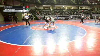 190 lbs Quarterfinal - Isaac Jones, Gilmer Bobcat Wrestling vs David Larimer, Georgia