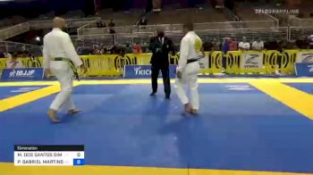 MAX DOS SANTOS GIMENIS vs PAULO GABRIEL MARTINS DA COSTA 2020 Pan Jiu-Jitsu IBJJF Championship