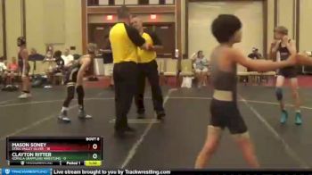 85 lbs Semis & 1st Wrestleback (8 Team) - Clayton Ritter, Gorilla Grapplers Wrestling vs Mason Soney, Steel Valley Silver