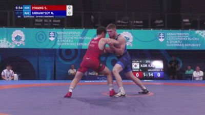 97 kg Qualif. - Suin Hwang, Korea vs Maxim Ukraintsev, Kazakhstan