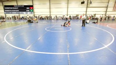 115 lbs Round 4 (2:15pm Saturday) - Krimsyn Kostoff, NCWAY National Team vs Christian Bushy, Dynasty Black