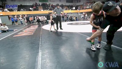 49 lbs Consi Of 8 #2 - Carver Pearson, Hinton Takedown Club vs James Stephens, Chickasha Youth Wrestling