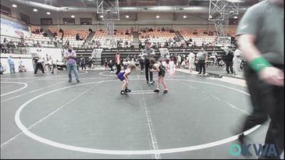 51-54 lbs Consolation - Breelynn West, Midwest City Bombers Youth Wrestling Club vs Everly Neff, Chickasha Youth Wrestling