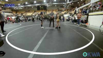 62 lbs Rr Rnd 5 - Laneigh Jo Cartwright, Midwest City Bombers Youth Wrestling Club vs Hannah Kellogg, Smith Wrestling Academy