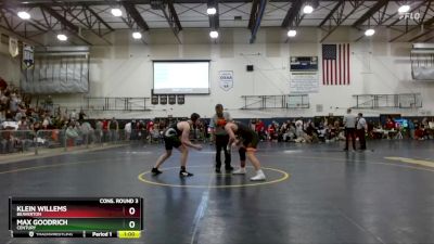 175 lbs Cons. Round 3 - Max Goodrich, Century vs Klein Willems, Beaverton