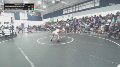 120 lbs Round 3 - Makaia Elyse Mendoza, GWC vs Olivia-Grace Porras, Arete Wrestling Academy