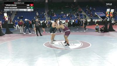 285 lbs Consi Of 8 #2 - Atilio Colon, Lowell vs Ryan Jacobsen, Minnechaug