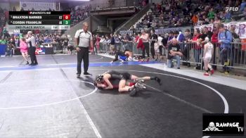 90 lbs 2nd Place Match - Braxton Barnes, KS Thunderstruck vs Corbin Franklin, Atwood Kids