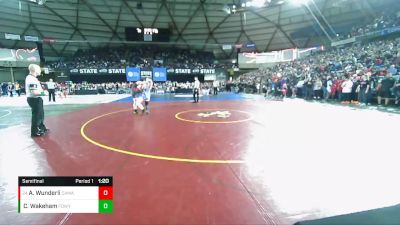 Girls 3A/4A 140 Semifinal - Addie Wunderli, Camas (Girls) vs Cheyenne Wakeham, Federal Way (Girls)