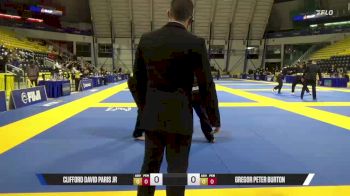 Gregor Peter Burton vs Clifford David Paris Jr 2025 Master International IBJJF Jiu-Jitsu North American Championship