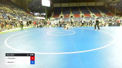 117 lbs Cons 16 #1 - Jalynn Goodale, Iowa vs Isabella Baccio, Pennsylvania