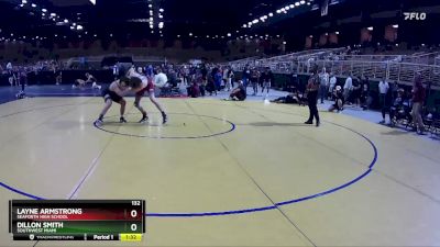 132 lbs Quarterfinal - Layne Armstrong, Seaforth High School vs Dillon Smith, Southwest Miami