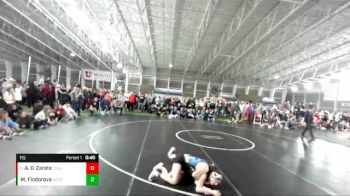 115 lbs Cons. Semi - Anaiah Guajardo-Zarate, Central - Grand Junction vs Maya Fiodorova, Reed