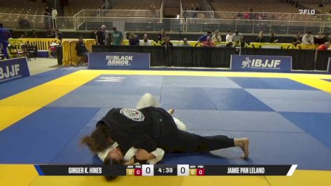 Jamie Pan Leland vs Ginger K. Hines 2025 Pan Jiu Jitsu IBJJF Championship