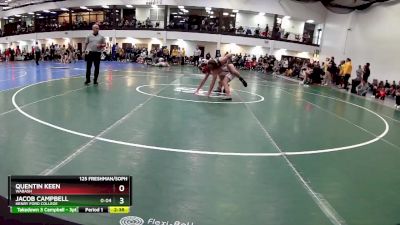 125 Freshman/Soph Quarterfinal - Quentin Keen, Wabash vs Jacob Campbell, Henry Ford College