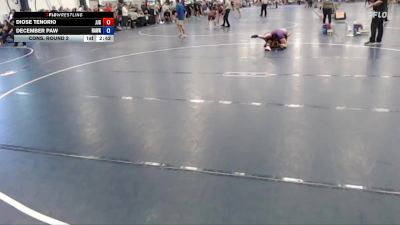110 lbs Cons. Round 2 - December Paw, Hawkeye Community College vs Diose Tenorio, Joliet Junior College