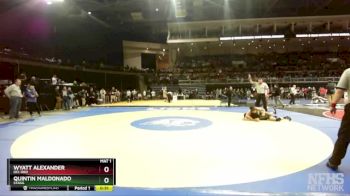 150 lbs Cons. Semi - Quintin Maldonado, Stagg vs Wyatt Alexander, Del Oro