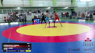 48kg 1st Place Match - Veerpartap Cheema, Canadian Mal Wrestling vs Kobe Lorne, The ROC