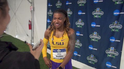 LSU’s Aleia Hobbs Ran The 100m Blind Due To The Rain