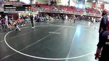 95 lbs Cons. Semi - Brayden Stec, Valentine Wrestling Club vs Luca Grasso, MWC Wrestling Academy