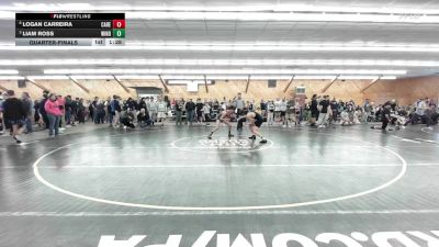 115 lbs Quarterfinal - Logan Carreira, Care Vincent vs Liam Ross, Wind Gap