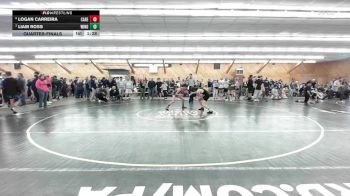 115 lbs Quarterfinal - Logan Carreira, Care Vincent vs Liam Ross, Wind Gap