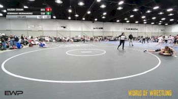 120 lbs 7th Place - Hazen Crank, Untouchables 14U MN vs Joshuah Hernandez, Team Wyoming 14U