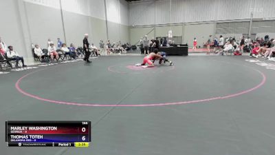 144 lbs Placement Matches (8 Team) - Marley Washington, Georgia vs Thomas Toteh, Oklahoma Red