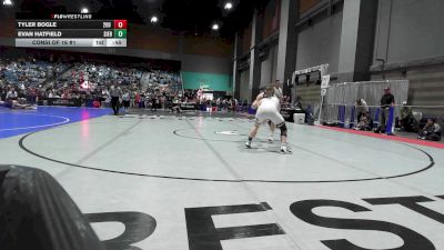 145 lbs Consi Of 16 #1 - Tyler Bogle, 209 Wrestling Academy vs Evan Hatfield, Sierra Sabers