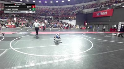 57 lbs Cons. Round 2 - Caden Duncan, Brown Deer Jr Falcons Wrestling Club vs Jordy Potter, Campbellsport