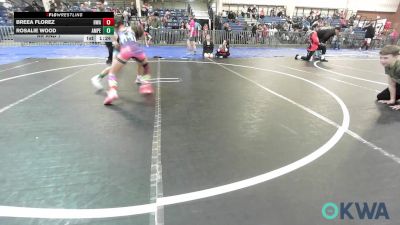75-80 lbs Rr Rnd 1 - Breea Florez, HURRICANE WRESTLING ACADEMY vs Rosalie Wood, Amped Wrestling Club