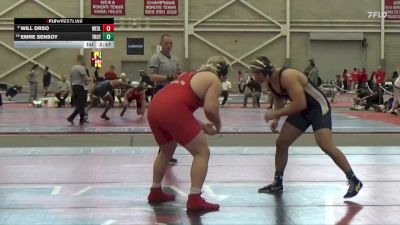 285 lbs 5th Place Match - Emre Sensoy, Trinity (CT) vs Will Orso, Wesleyan (CT)