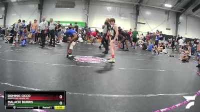 95 lbs Cons. Semi - Dominic Cicco, Grappling House WC vs Malachi Burris, Storm