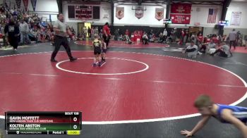 Quarterfinal - Gavin Moffett, New London Tiger Cub Wrestling vs Kolten Abston, Keokuk Kids Wrestling Club