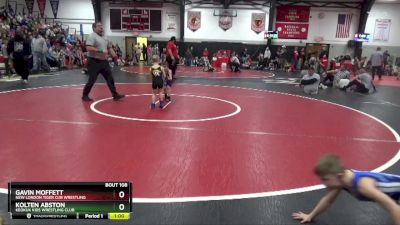 Quarterfinal - Gavin Moffett, New London Tiger Cub Wrestling vs Kolten Abston, Keokuk Kids Wrestling Club