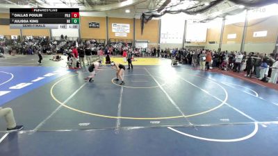 132 lbs Semifinal - Dallas Poulin, Pilgrim vs Julissa King, North Kingstown