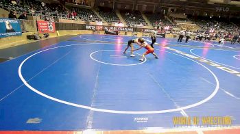 120 lbs 5th Place - Carter Barrio, ReZults Wrestling vs Kayden Hanlon, GOLDRUSH Academy