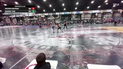 80 lbs Champ. Round 1 - Garret Tom, Colstrip Wrestling Club vs Dalton Dolphay, Upton Mat Cats