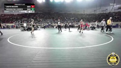 G6A-105 lbs Cons. Round 1 - Brooklynn Church, Broken Arrow-Girls vs Jadyn Majors, Grove-Girls