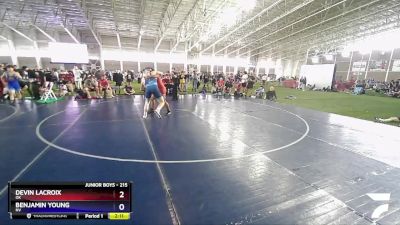 215 lbs Cons. Round 2 - Devin LaCroix, OK vs Benjamin Young, NV