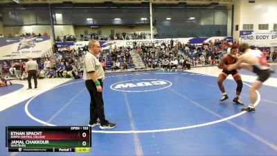 133 lbs Quarterfinal - Ethan Spacht, North Central College vs Jamal Chakkour, Wartburg